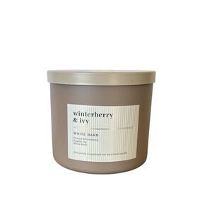 Bath & Body Works Winterberry Ivy (Birch) 3 wick Candle w/Essential Oils